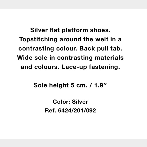 Zara silver platform shoes - Picture 6 of 8